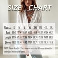 thumbnail image 3 of Morttic Women's Stylish Loose-Fit Long Sleeve Shirt – Stand Collar with Button Detail Roll-Up Cuff Solid Color Elegant Top Off White，M, 3 of 3