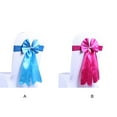 thumbnail image 1 of Couverture de Chaise Bowknot Élastique Ceintures Anti-Rides Ruban Chaise Bande Couverture Ceintures Décor de Mariage, 1 of 7