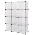 thumbnail image 2 of UWR-Nite Portable Storage Cubes - 14" x14" Cube (12 Cubes)-More Stable Cube Shelves with Doors, Modular Bookshelf Units, Clothes Storage Shelves, Room Organizer for Cubby Cube, White, 2 of 9