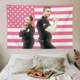 thumbnail image 2 of The Rookie protagonist Lucy Chen and Tim Bradford tapestry poster Eric Winter pink American flag background wall indoor room decoration, 2 of 8