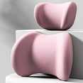 thumbnail image 2 of Car Headrest Lumbar Support Cushion - Ergonomic Car Headrest and Lumbar Support Kit - Memory Foam Neck and Back Cushion Set for Driving Comfort, 2 of 6