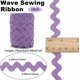 thumbnail image 2 of Cinta ondulada flexible de 25 yardas x 10 mm, cinta RIC, flecos ondulados, cinta de encaje zigzag azul violeta, cinta trenzada en zigzag, 2 of 9