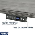 thumbnail image 5 of AVIX Dual Motor Electric Standing Desk with Drawer, 48 x 24 Whole Piece Sit-Stand Desk with USB Charging Port, 4 Memory Height Adjustments | Workstation Series Grey, 5 of 5