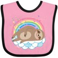 thumbnail image 3 of Inktastic Sloth Lover Cute Animal Girls Baby Bib, 3 of 4
