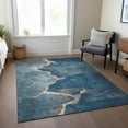 thumbnail image 5 of Dalyn Rugs Machine Washable Indoor/Outdoor Chantille Navy 2'6" x 3'10" Rug, 5 of 9
