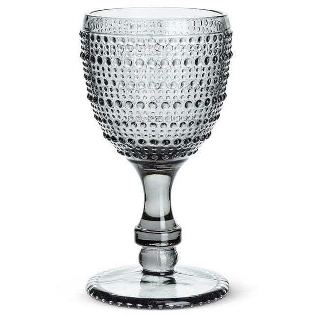 Abbott Collection AB-27-SHADE-GOB Verre à Vin Finition Galet 6.5 Po, Gris