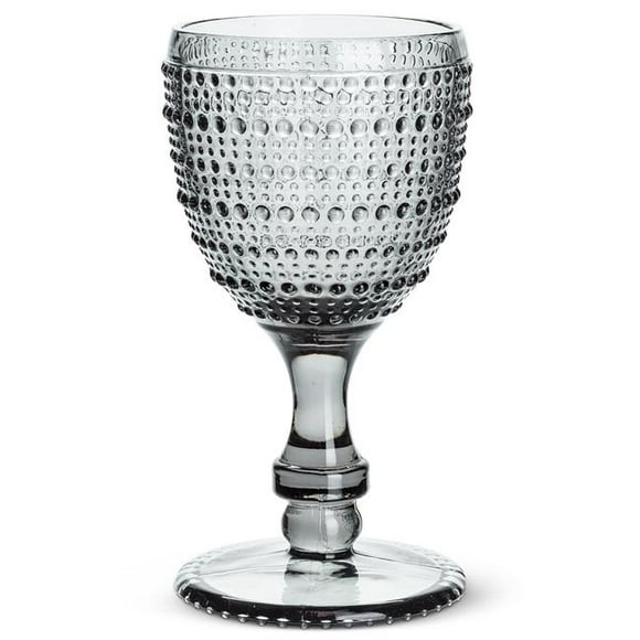 Abbott Collection AB-27-SHADE-GOB 6.5 in. Pebble Finish Wine Glass, Grey