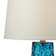 thumbnail image 2 of ElkGroup International Hammered Glass Table Lamp in Blue With Pure White Linen Shade, 2 of 2