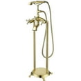 thumbnail image 2 of Vanity Art Single Handle Floor Mounted Freestanding Tub Filler with Handshower, 2 of 4