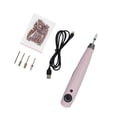 thumbnail image 4 of Mornei Portable Electric Nails Drill Nail Sanding Machine Lightweight Cordless Pedicure Pink, 4 of 9