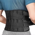 thumbnail image 1 of Fajas lumbares para aliviar el dolor lumbar con 6 soportes, cinturón de soporte lumbar transpirable para hombres y mujeres en el trabajo, cinturón de soporte lumbar antideslizante con 16 orificios., 1 of 5
