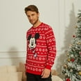 thumbnail image 6 of Disney Boys Fleece Sweatshirts Family Matching Mickey Mouse Ugly Christmas Snowflake Graphic Pullover Tops, 6 of 9