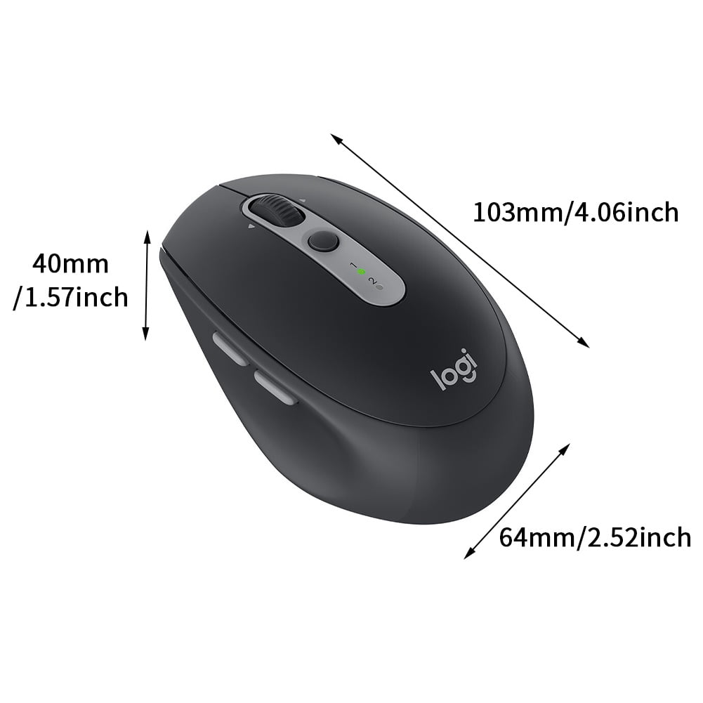 kan niet zien verlichten Toelating Logitech M590 Wireless Multi-Device Silent Mouse, Black - Walmart.com