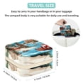 thumbnail image 5 of Claus Beach Travel Portable Square Jewelry Box Organizer Earring Necklace Bracelet Holder Decorative Display Case Stand Storage Box, 5 of 6