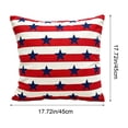 thumbnail image 3 of CaiTeLin Red White Blue Patriotic Throw Pillow, Flag Bow Lumbar Pillow with Americana Design, 4th Of July Home Decor for Couch, Sofa, Bed, Porch, Patio, Outdoor, Memorial Day, Party, Gift, 3 of 6