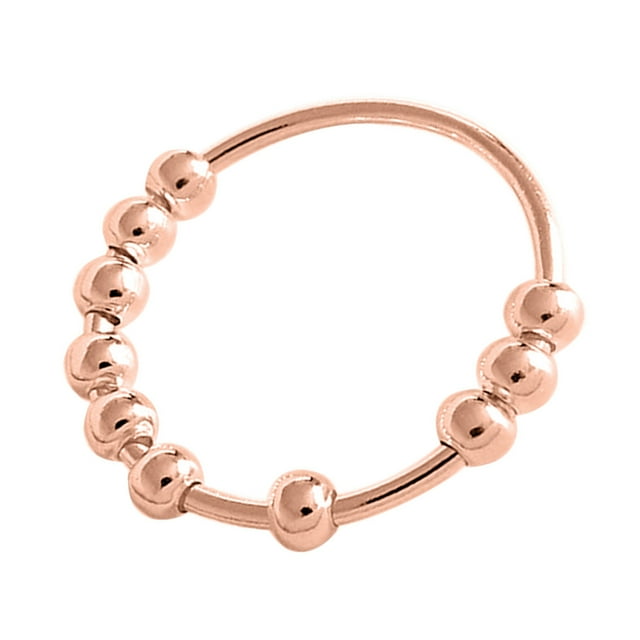 crativent Ring Beaded Finger Rings Lovely Portable Fidget Rings Lightweight Finger Ring Waterproof Wear-resistant Jewelry Women Type 6