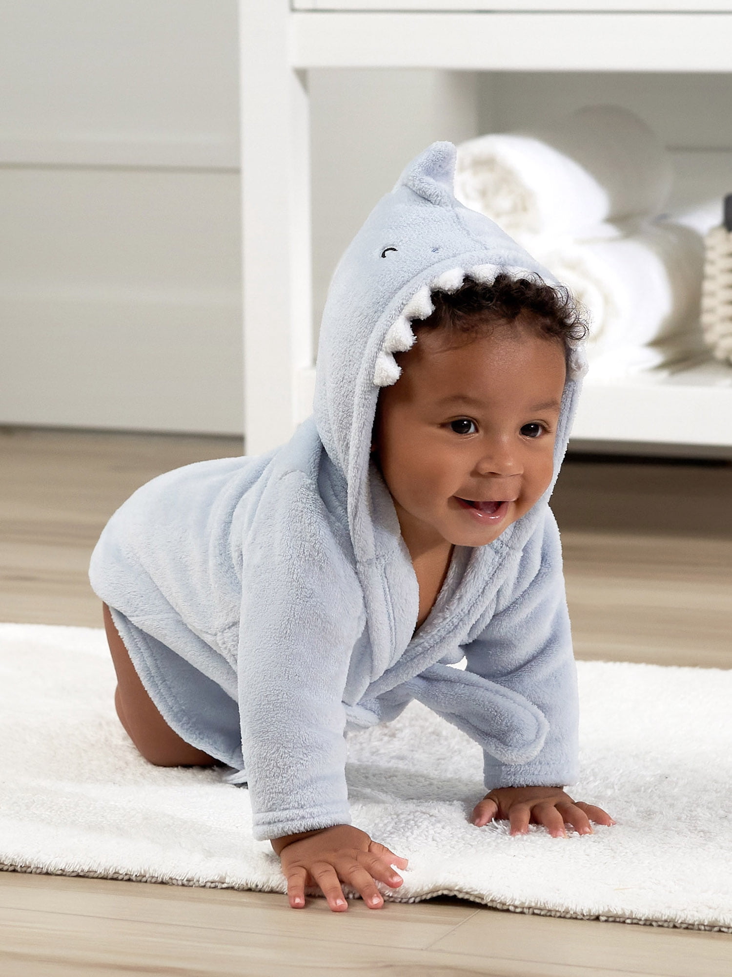 Gerber Baby Boy or Girl Unisex Hooded Bathrobe, Sizes Newborn-9M
