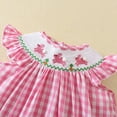 thumbnail image 4 of TAIAOJING Toddler Summer Girls PInk Embroidered Plaid Skirt Trendy 5-6Y, 4 of 9