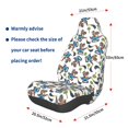 thumbnail image 3 of Wukai Funny Excavator Full Set Car Seat Covers with Soft Padding Universal Auto Front Seats Protector and Cushion Mat, 3 of 5