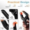 thumbnail image 3 of 10 Pcs Spring Clamps, Januofit 4.5 Inch Large Plastic Spring Clips Clamps Heavy Duty Woodworking Clamps for Crafts Balloon Arch Photography Backdrop Stand Pool Cover Clips, 3 of 7