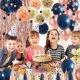 thumbnail image 4 of 68 Pack Navy Blue Rose Gold Confetti Latex Balloons, 12 inch Birthday Balloons with 65 Feet balloon Ribbon for Birthday Party Wedding Graduation Brida, 4 of 4