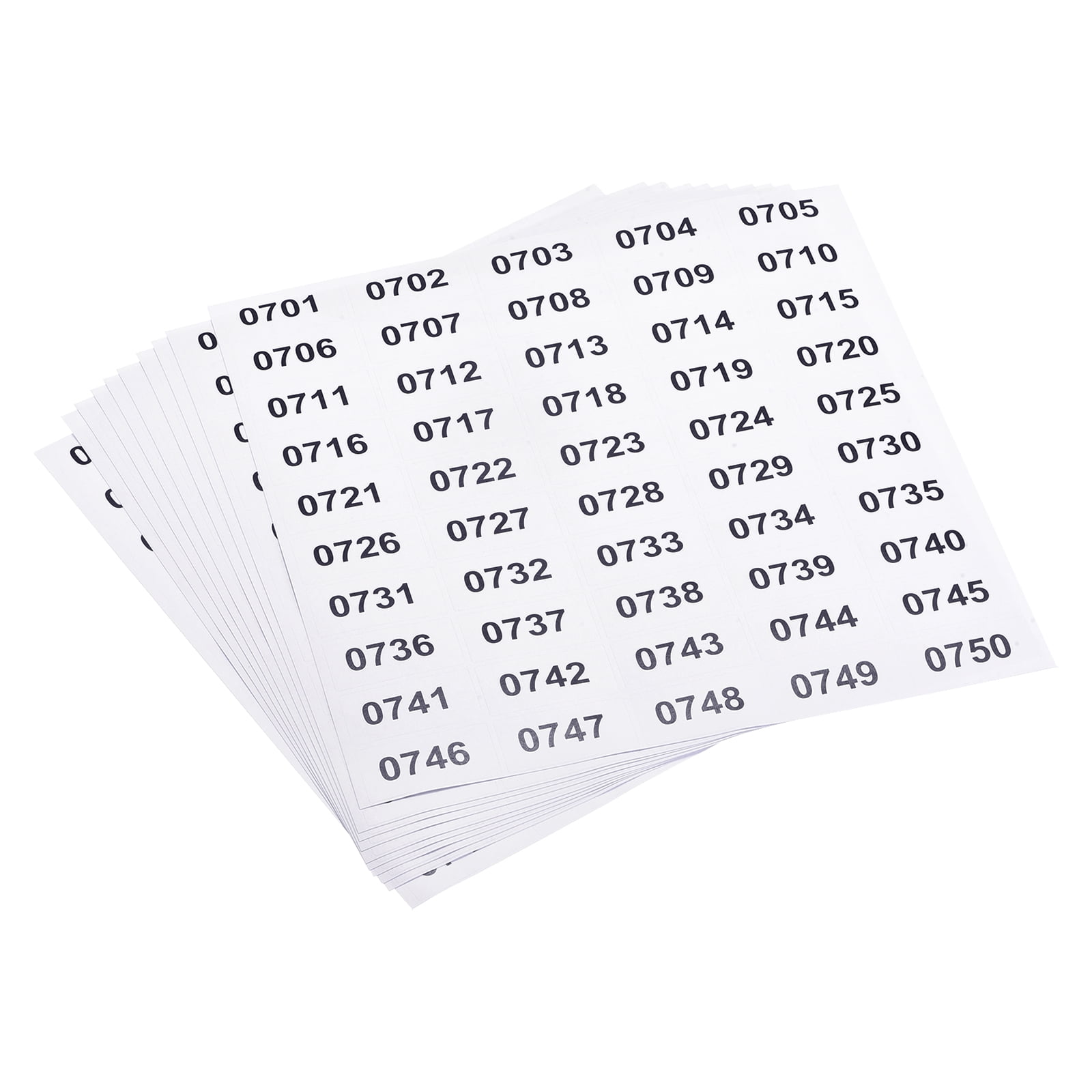 Labels, Indexes & Stamps 11000 Consecutive Number Inventory Labels