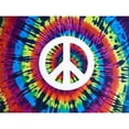 thumbnail image 3 of Kearns, Molly 18x15 Black Modern Framed Museum Art Print Titled - Tie Dye Rainbow Peace Sign, 3 of 5