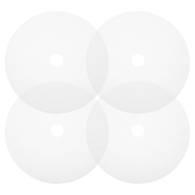 Shisuyan 4 Pcs Feuilles Réutilisables de Déshydrateur Tapis de Sécheuse pour Aliments Tapis en Silicone de Déshydrateur Doublure de Sécheuse pour Aliments