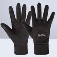 thumbnail image 5 of Guantes de exterior con pantalla táctil y dedos completos, cálidos, resistentes al viento y de invierno, para hombre y mujer (negro, talla M), 5 of 5