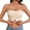 Beige, variant on Petite Basic Bra Wireless Front Closure Seamless Bra for Women Comfortable Everyday Wear Breathable Clear Strap Lingerie L Beige