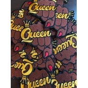 Prideful Patchez, Arrival QUEEN fist Iron on Patch, Queen Patch, Sew On Patch, Embroidered Patch, Crafting, Crafts, DIY