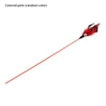 thumbnail image 1 of Pet Teaser Plastic Long Handle Teasing Rod Stick Feather Pet Feather Bell Interactive Pet Toy, Colorful, Color Random, 1 of 6