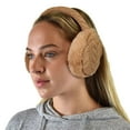 thumbnail image 3 of C.C Soft Winter Warm Adjustable Headband Ear Warmer Earmuffs, Camel, 3 of 4
