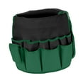 thumbnail image 3 of Bolsa tipo cubo para herramientas de jardinería, bolsa de almacenamiento con múltiples bolsillos para herramientas de jardinería Negro Verde, 3 of 7