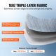 thumbnail image 4 of VEVOR Reemplazo de tela para toldo RV de 13' (tela de 12'2") Tela de PVC impermeable de 16 oz, 4 of 9