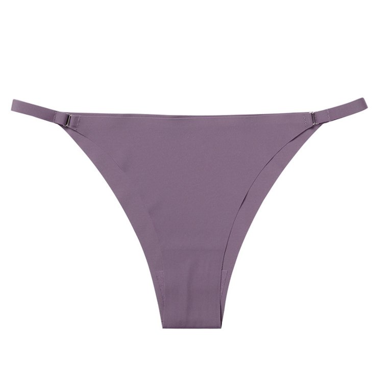Zuwimk Womens Panties ,Womenâ€™s Seamless Hipster Underwear No Show Panties  Soft Stretch Bikini Underwears Purple,XL 