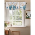 thumbnail image 2 of Blue Beige Coastal Curtain Valances for Windows, Summer Beach Nautical Shell Coral Starfish Kitchen Valance Window Treatment, Light Filtering Block Curtains for Bathroom/Bedroom/Living Room 54''x18'', 2 of 9