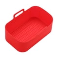 thumbnail image 3 of Revestimientos Silicona para Freidora Aire Bandeja Rectangular Antiadherente Hornear en Casa () Rojo, 3 of 4