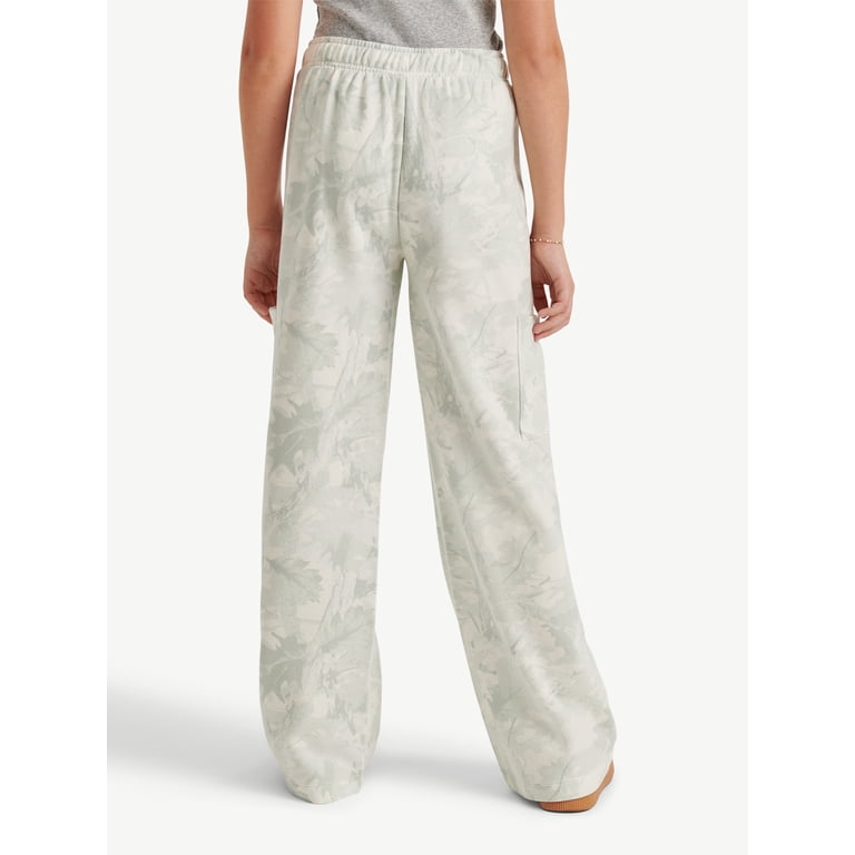 Justice Girls Fleece Cargo Wide Leg Sweatpants, Sizes XS-XLP photo 2