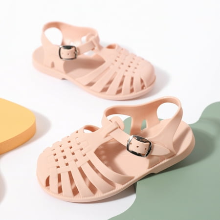 

Girls Sandals 2023 New Non Slip Outdoor Closed Toe Beach Shoes For Toddler Kids Children Spring And Summer