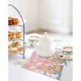 thumbnail image 4 of Happy Easter Kitchen Dish Towels for Drying Dishes Set of 4, Cute Bunny Colorful Eggs Spring Flowers Pink Blue Waffle Weave Microfiber Hand Tea Bathroom Towels Quick Dry & Absorbent Towel 12x12, 4 of 7