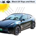 thumbnail image 5 of Car Windshield Sunshade with Pet Design for Tesla Model 3/Y, IC ICLOVER 240T Polyester Shield Front Auto Car Sun Shade Folding Silvering Sun Visor - UV Coating for UV Ray Deflector, 5 of 8