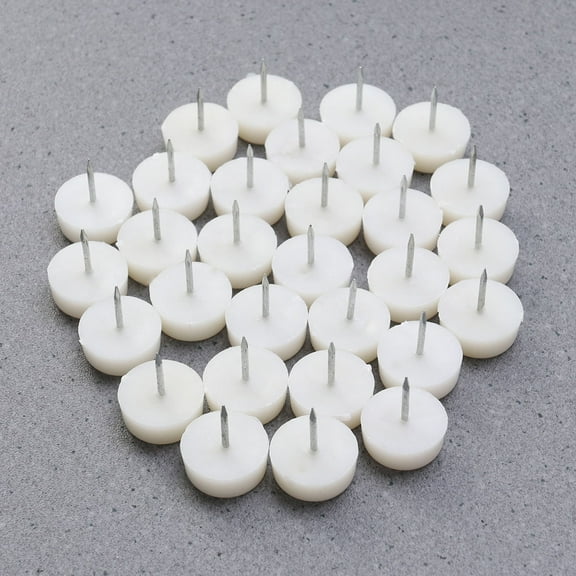 Raindrops Sofa Tacks for Furniture Upholstery Decorative Nylon Nails White 10x24mm 30 Pieces Increase Sofa Height