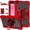 Red+Black, variant on Galaxy Tab A 8.0 Kids Case,Rugged Heavy Duty Protective Case with Rotating Hand Strap Stand Handle Shoulder Strap Tablet Cover for Samsung Galaxy Tab A 8.0 inch 2019 sm-T290/T295/T297,Rosegold