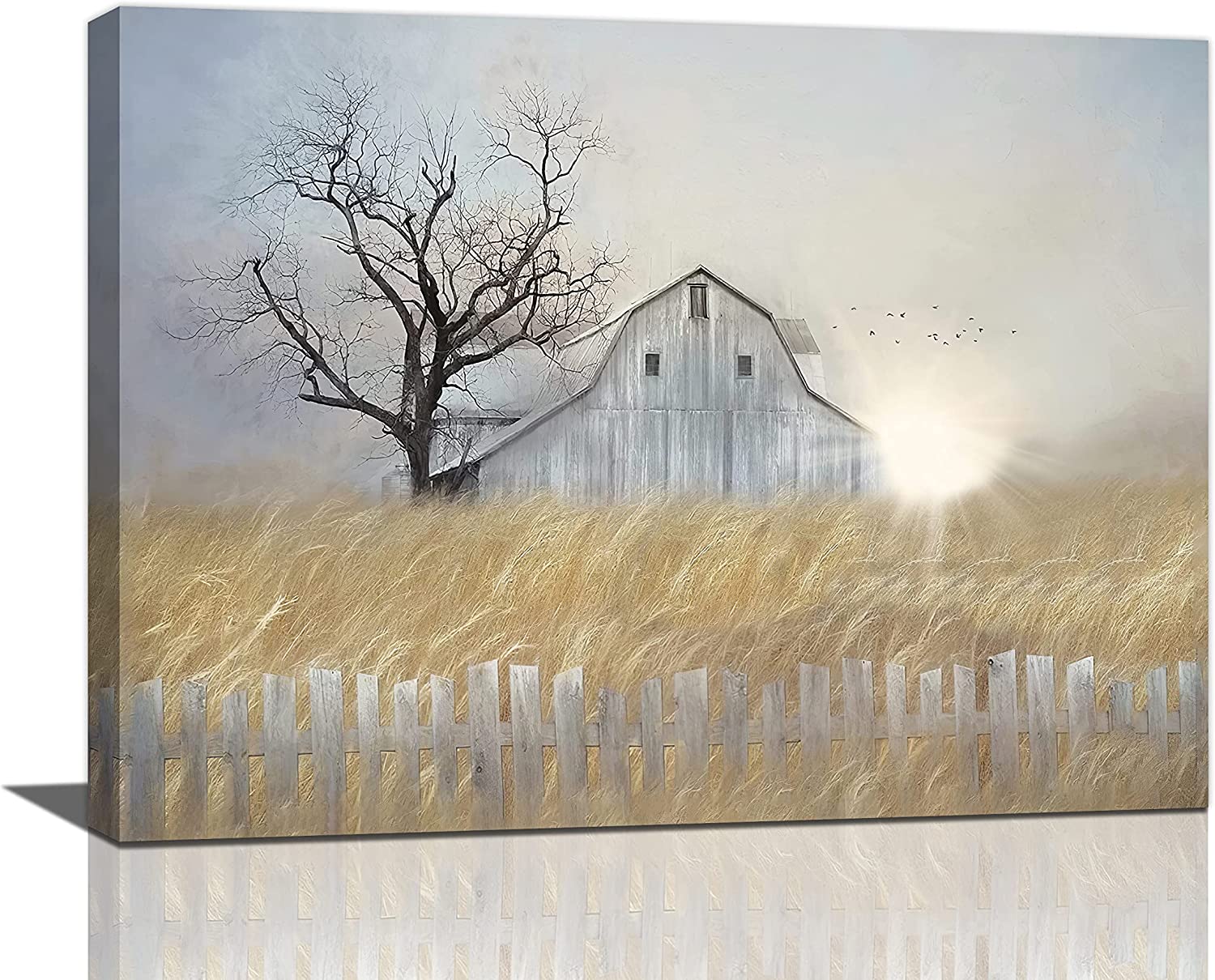 Farmhouse Barn Wall Art Rustic Country Canvas Prints Landscape Pictures