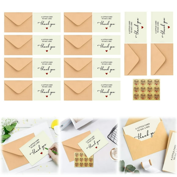 Home Decoration 25 Pack 350GSM | Thank You Cards | Thank You Cards With Envelopes | & Wedding Thank You Cards | Thank You Notes & Cards For Teacher Graduation Business Holiday And