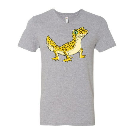 Cute Leopard Gecko Men's V-Neck T-Shirt (Best Tank For Leopard Gecko)