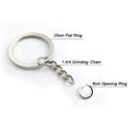 thumbnail image 3 of Ongmies 100PCS Bulk Keychains Set, Split Keychains Rings with Chain, Key Rings, Key Chain Rings, Keychain Ring Parts with Open Jump Ring and Connector, 3 of 4