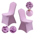 thumbnail image 5 of Hotel Banquet Chair Cover Elastic Polyester for White Seat Decoration Linen Protector Durable Fit for Event Use, 5 of 5