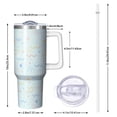 thumbnail image 2 of Modern 40oz Tumbler– Stainless Steel Insulated Tumbler with Handle and Straw, Large Capacity Travel Cup for Hot & Cold Drinks, 2 of 7